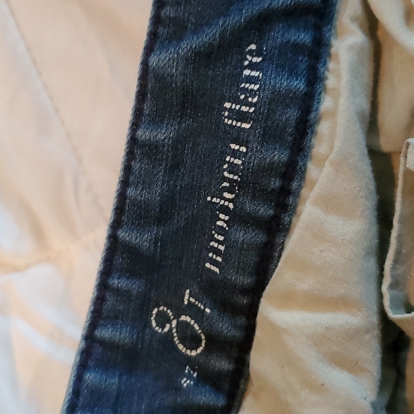 LOFT MODERN FLARE DARK WASH JEANS SIZE  8 TALL - Picture 3 of 6